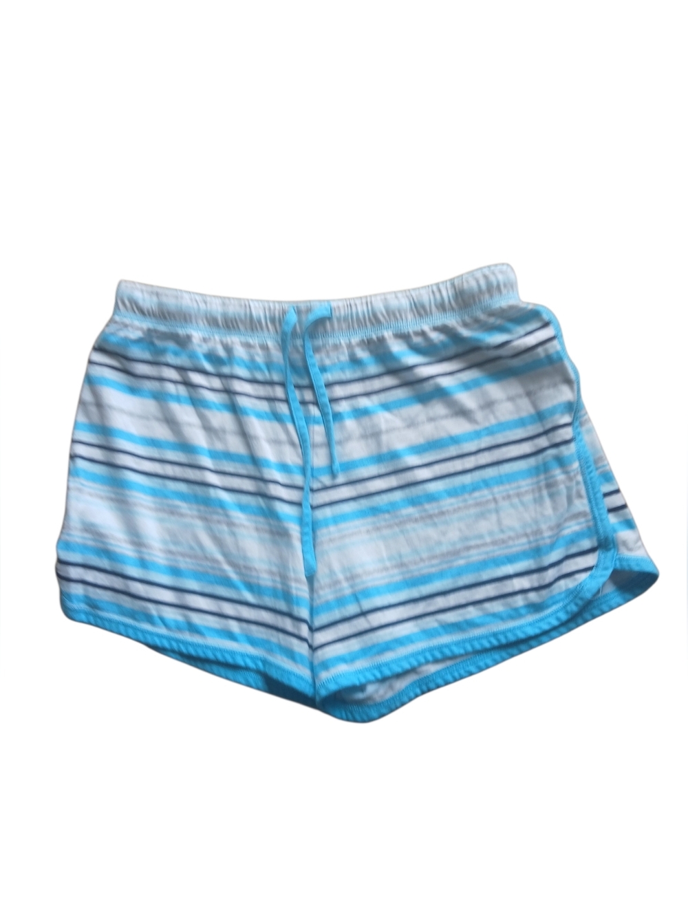 Nautica Size Small Light Blue & White Striped Lounge Shorts